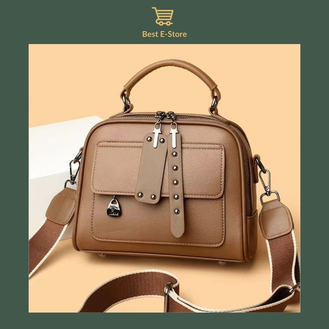 👜 Elégant sac à bandoulière en cuir: Stylé et spacieux ✨