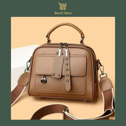 👜 Elegant Leather Shoulder Bag:  Stylish & Spacious ✨