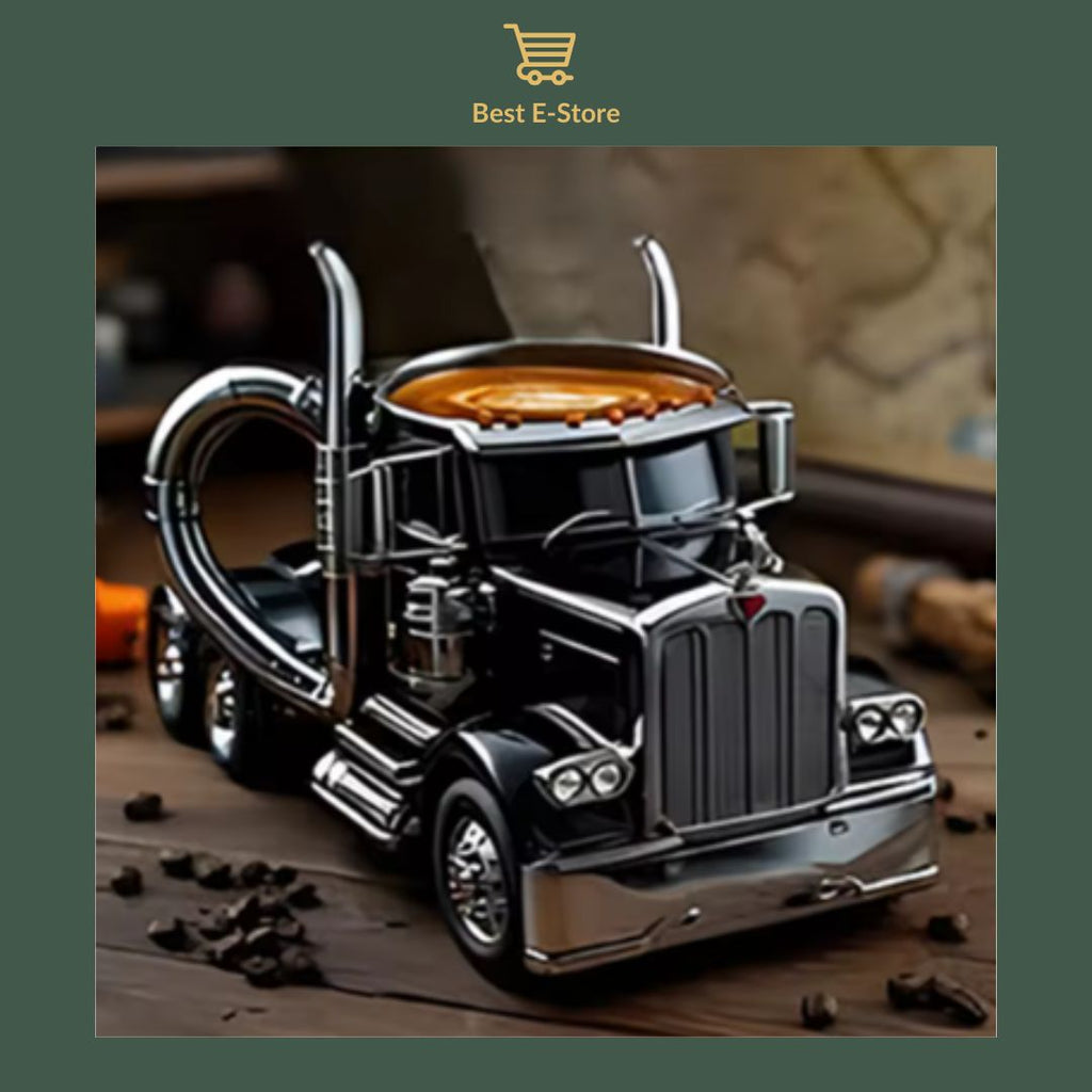🚛 Tasse à café Semi-Truck: Cadeau parfait pour les amateurs de camions ☕
