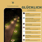 Neue wasserdichte solarbetriebene Gartenleuchten