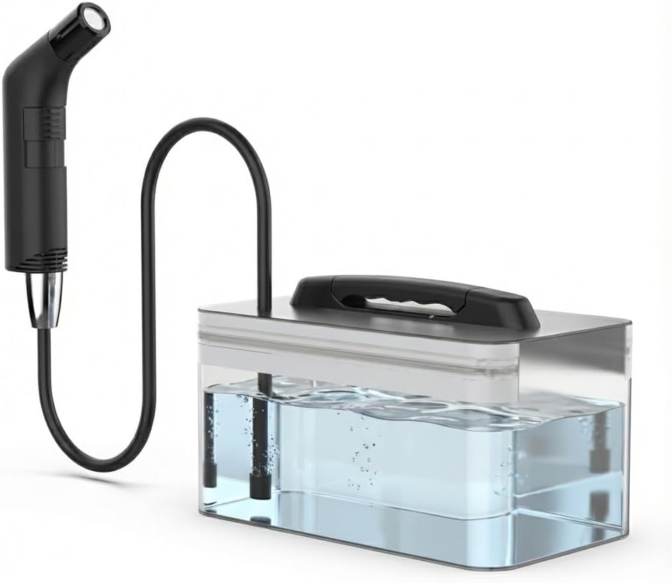 Portable Electric Shattaf | 1.2m Hose | 2.3L Container | Rechargeable for Travel | Camping