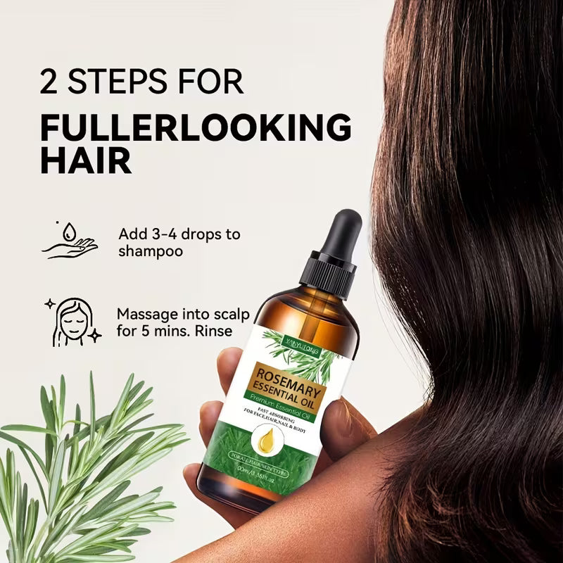 🌿 Rosemary Essential Oil – Hair, Skin & Body Care ✨