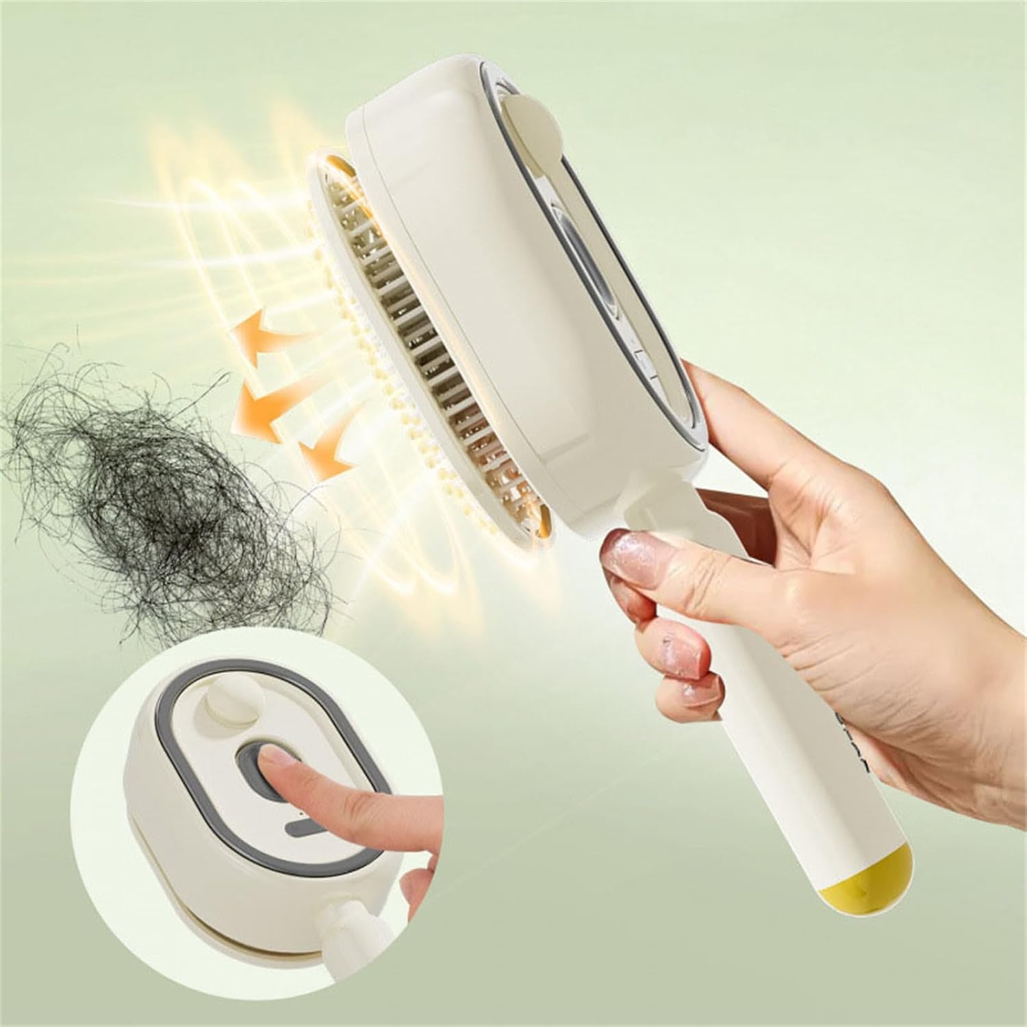 Rechargeable Mist Spray Detangling Hair Brush for All Hair | With Oil