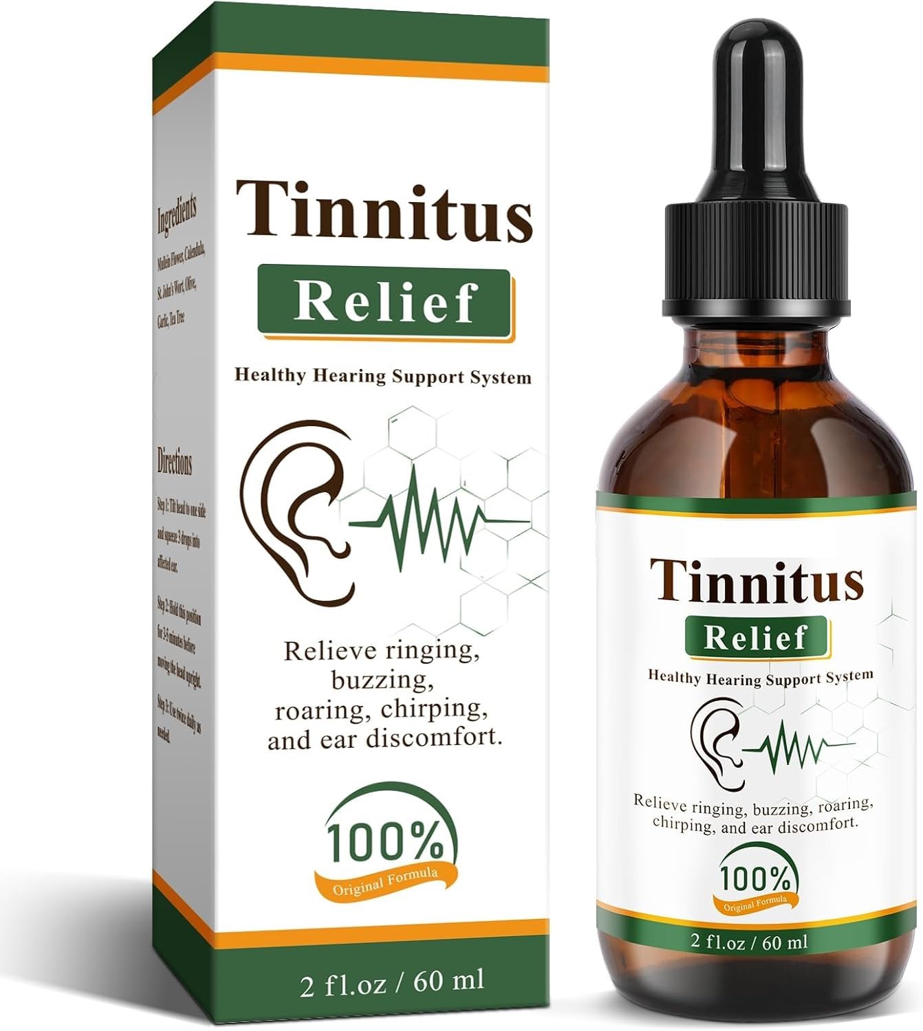 Last Day 50% OFF🔥Tinnitus Ear Relief Drops – 60ml