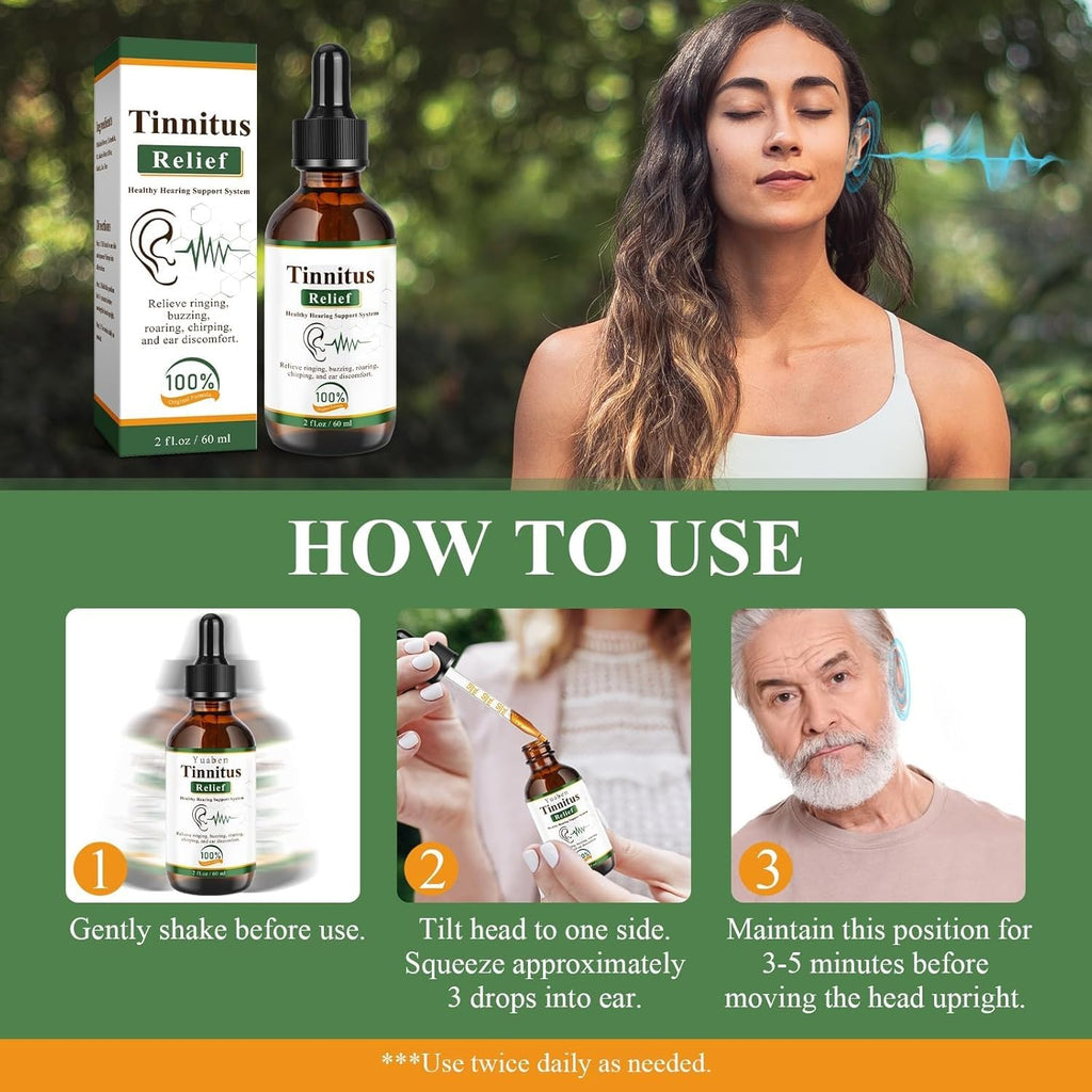 Last Day 50% OFF🔥Tinnitus Ear Relief Drops – 60ml