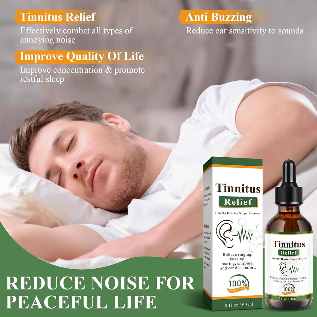 Last Day 50% OFF🔥Tinnitus Ear Relief Drops – 60ml