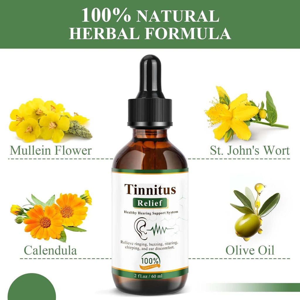 Last Day 50% OFF🔥Tinnitus Ear Relief Drops – 60ml
