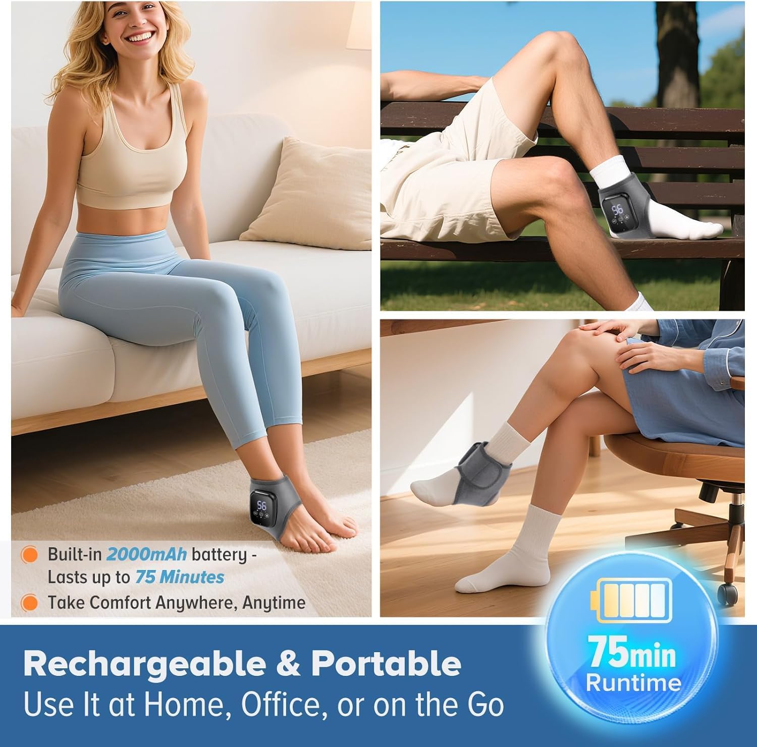 AnkleEase™ 3-in-1 Foor Massager