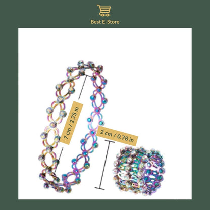 🎁 O presente perfeito: Anel de pulseira conversível com Glamour CZ cintilante 💎