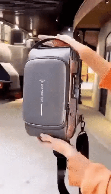 New Carbon Fiber Streamline Anti-Theft Sling Bag
