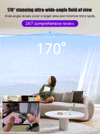 360° Panoramic Wireless Home Security Camera – Full HD Remote Monitoring via Smartphone