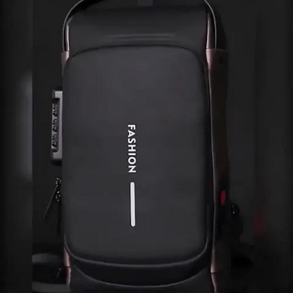 New Carbon Fiber Streamline Anti-Theft Sling Bag