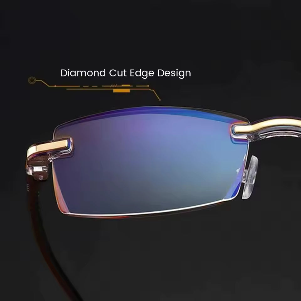 Smart Reading Glasses  Rimless Anti Blue Ray Reading Glasses Men Women