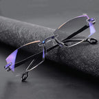 Smart Reading Glasses  Rimless Anti Blue Ray Reading Glasses Men Women