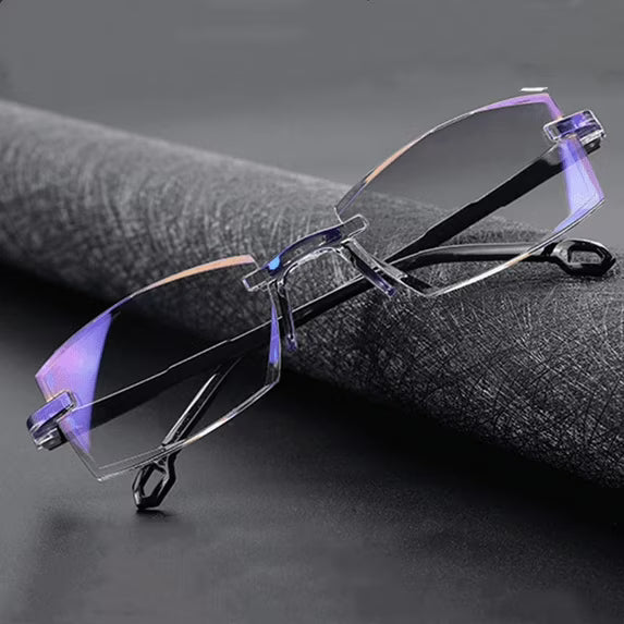 Smart Reading Glasses  Rimless Anti Blue Ray Reading Glasses Men Women