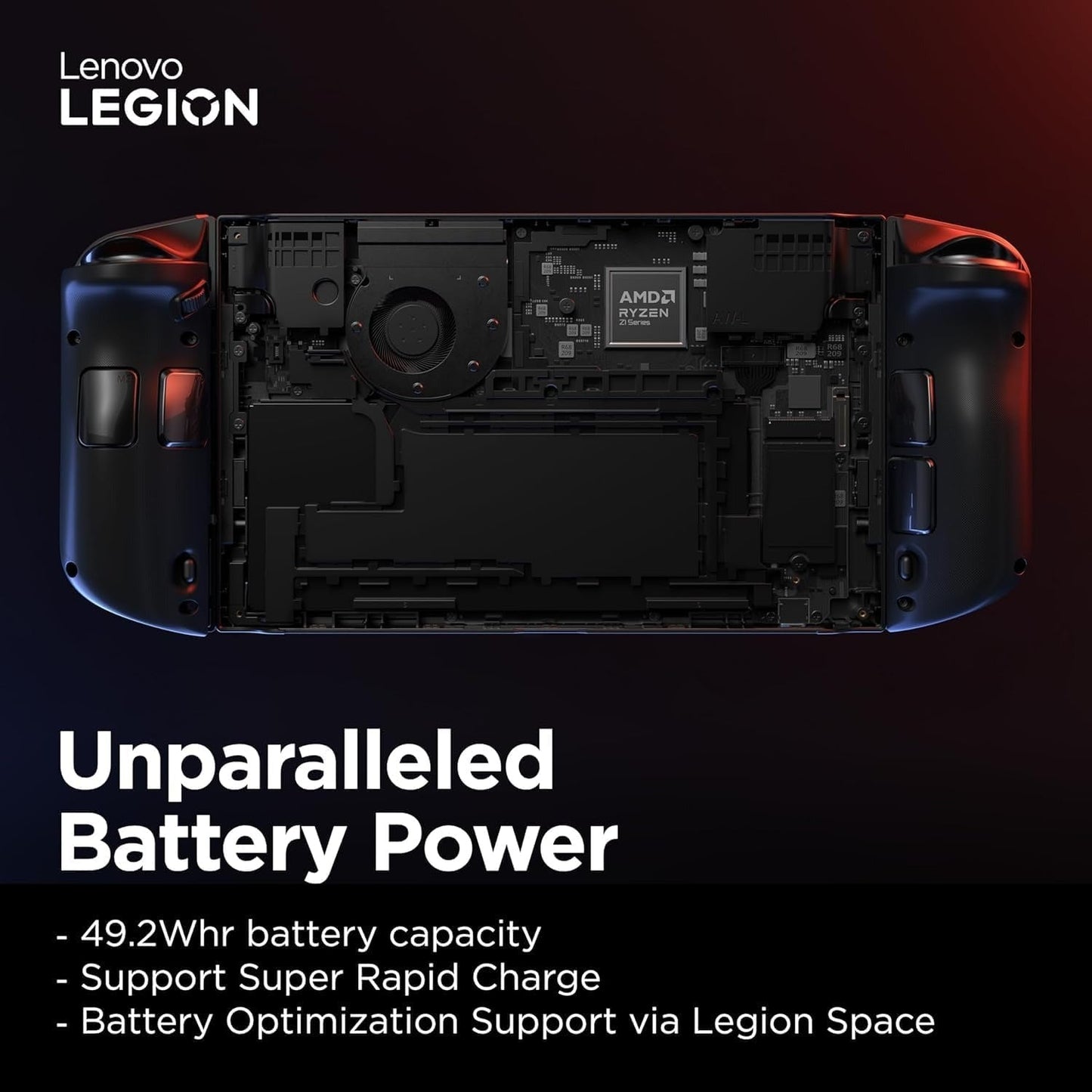Lenovo Legion Go Handheld Gaming with Carry Bag, 8.8"