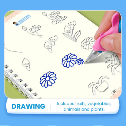 Magic Writing Book- Reusable Handwriting Practice with Disappearing Ink 4pc Set