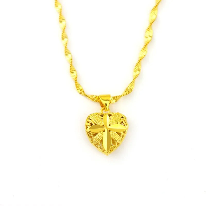 Last Day 50% OFF🔥Golden Aura Heart Necklace