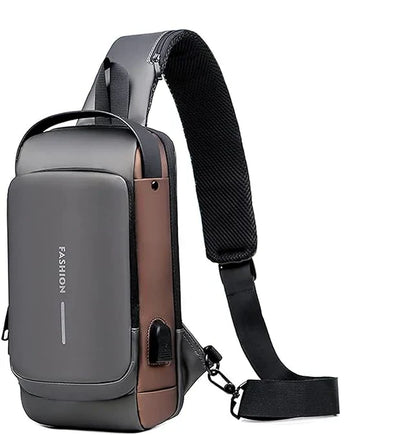 New Carbon Fiber Streamline Anti-Theft Sling Bag